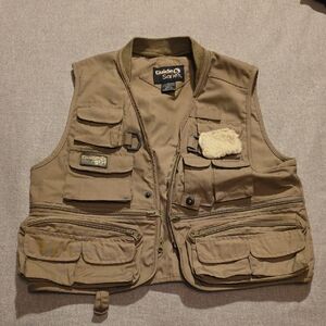Guide Gear Kids Tan Fishing Vest Sz M